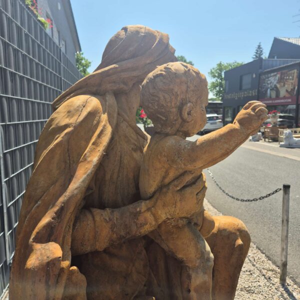 Skulptur Dekoration Madonna mit Kind Stein 1,75 m – Bild 6
