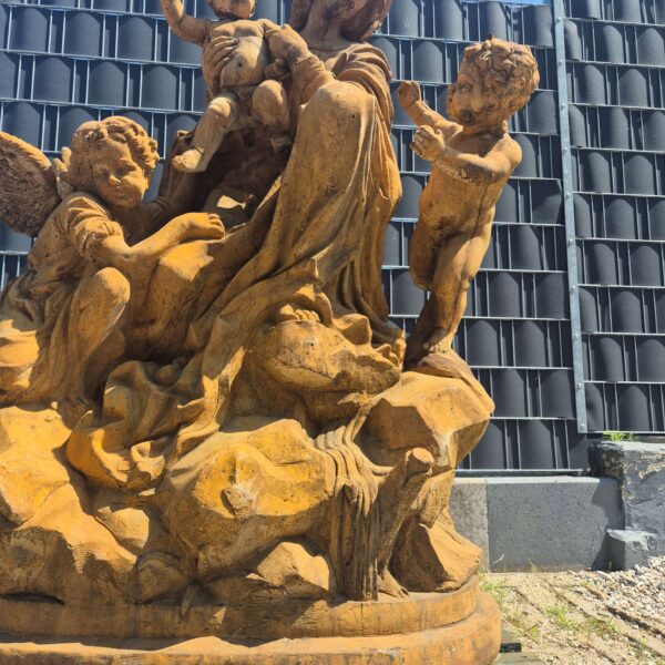 Skulptur Dekoration Madonna mit Kind Stein 1,75 m – Bild 11