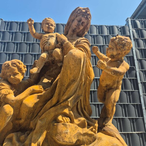 Skulptur Dekoration Madonna mit Kind Stein 1,75 m – Bild 9