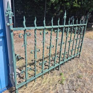 Gartenzaun Zaunelement Gründerzeit 1880 Schmiedeeisen 2,03 m