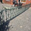Gartenzaun Zaunelement Gründerzeit 1880 Schmiedeeisen 21,00 m – Bild 2