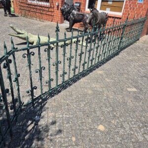 Gartenzaun Zaunelement Gründerzeit 1880 Schmiedeeisen 4,00 m