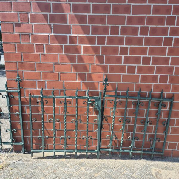 Gartenzaun Zaunelement Gründerzeit 1880 Schmiedeeisen 21,00 m – Bild 6