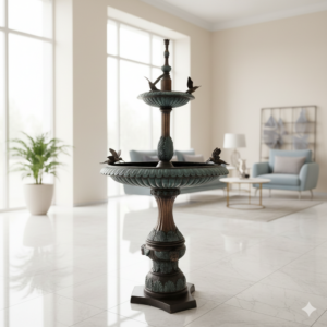 Brunnen Wasserspeier Wasserspiel Bronze 1,75 m