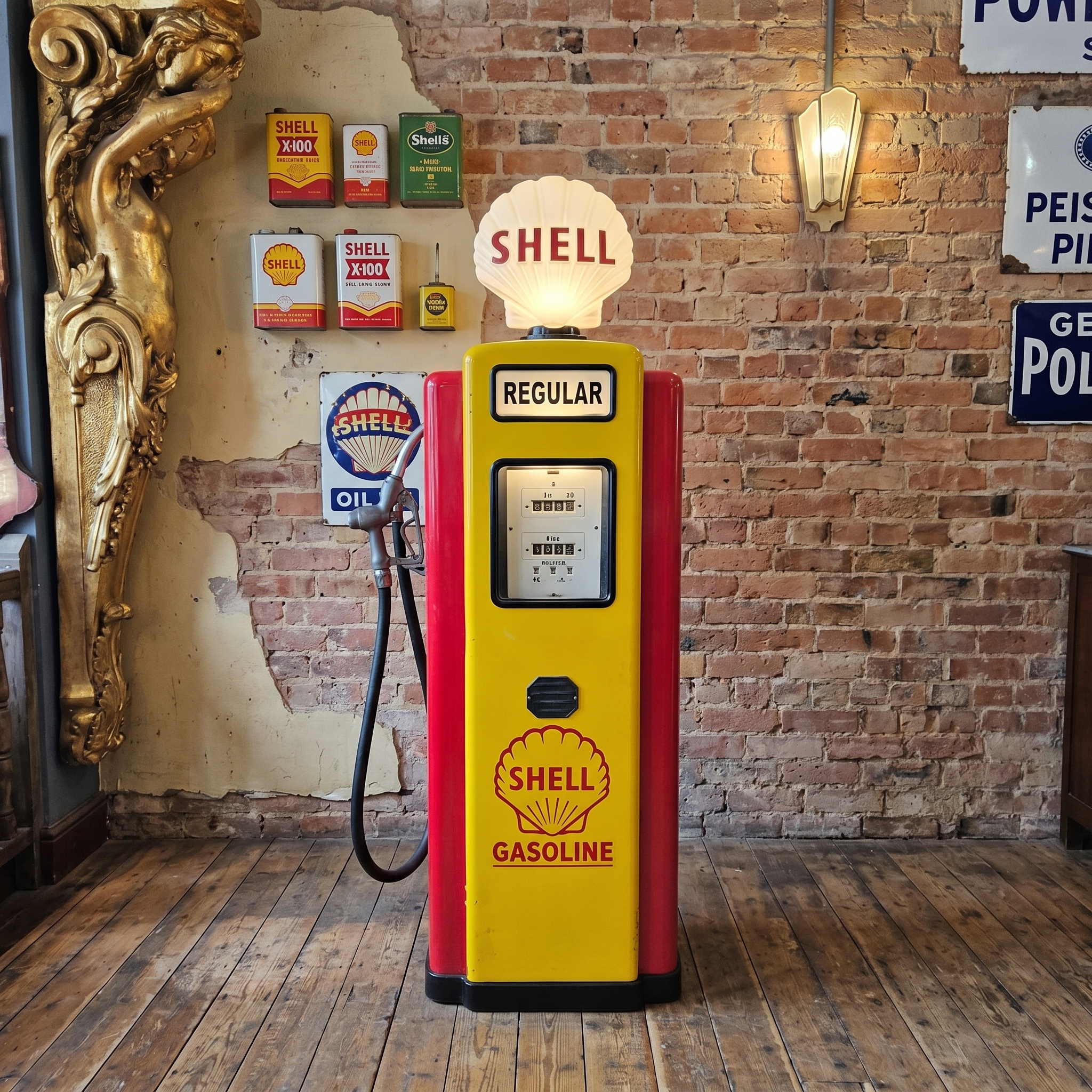 Zapfsäule Tanksäule Wayne 50er Jahre Shell – Bild 2
