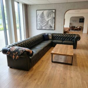 Chesterfield Sofa Eckcouch Ecksofa Dunkelgrün 4,25 m x 2,40 m