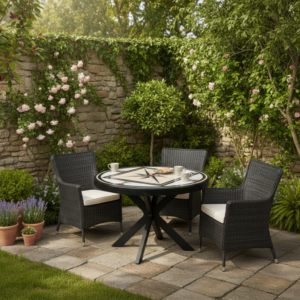 Gartentisch Tisch Marmorplatte Ø 1,20 m