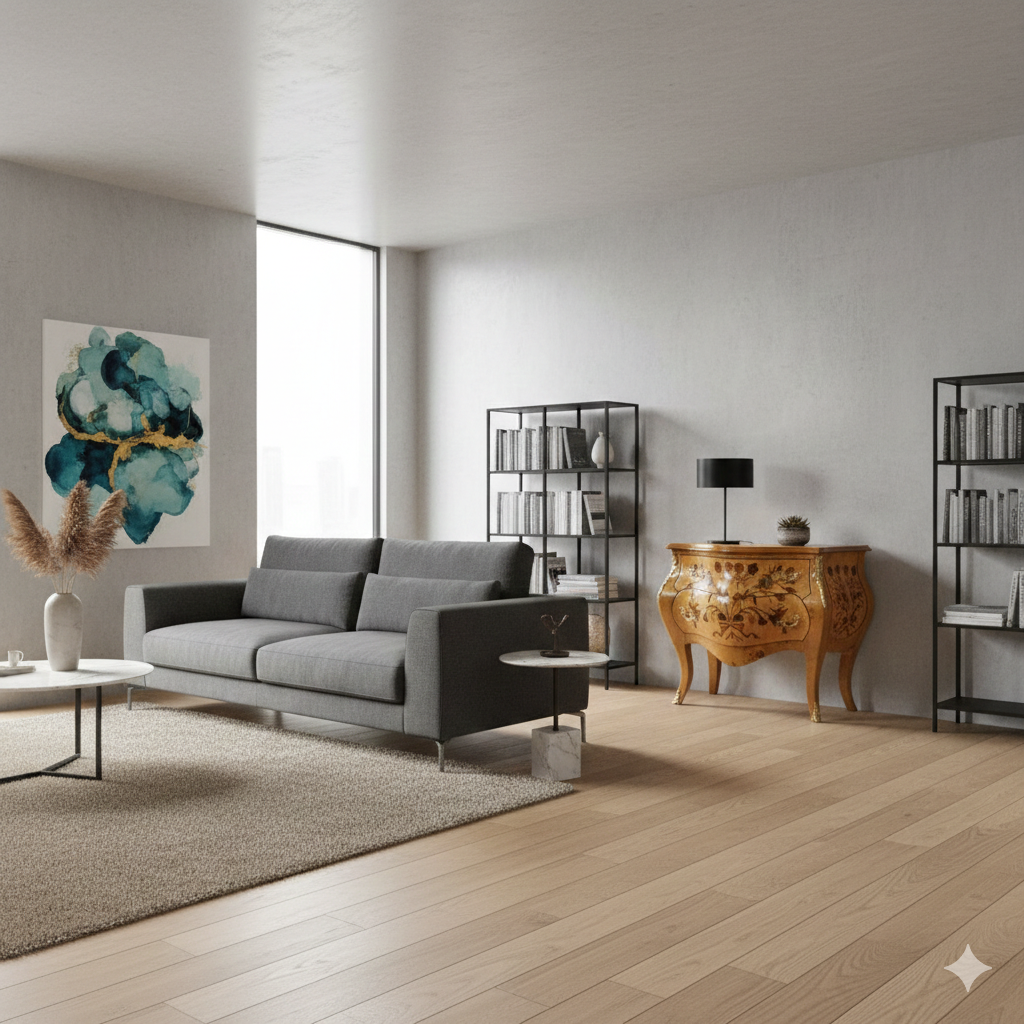 Kommode Barockstil Birke 1,46 m – Bild 2