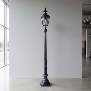 Laterne Gartenlampe Aluminium Dunkelblau 2,60 m