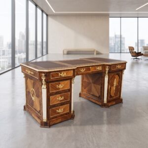 Schreibtisch Nussbaum Barockstil 1,85 m