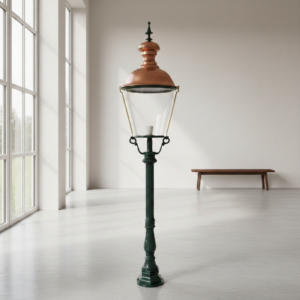 Laterne Gartenlampe Aluminium Kupfer 1,75 m