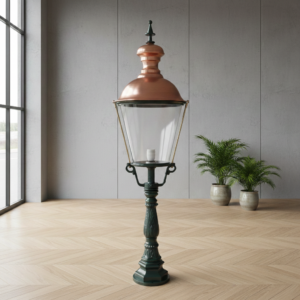 Laterne Gartenlampe Aluminium Kupfer 1,35 m