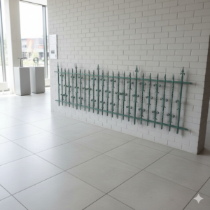 Gartenzaun Zaunelement Gründerzeit 1880 Schmiedeeisen 3,00 m