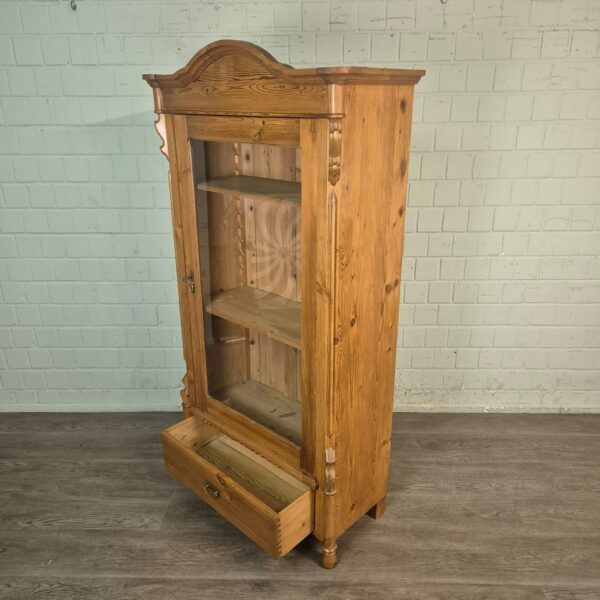 Vitrine Geschirrschrank Louis Philippe 1860 Kiefer – Bild 10