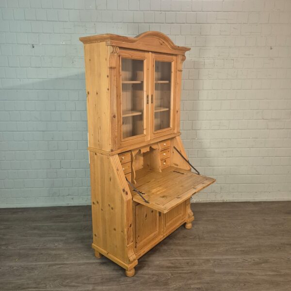 Sekretär Vitrine 1,00 m Kiefer – Bild 6