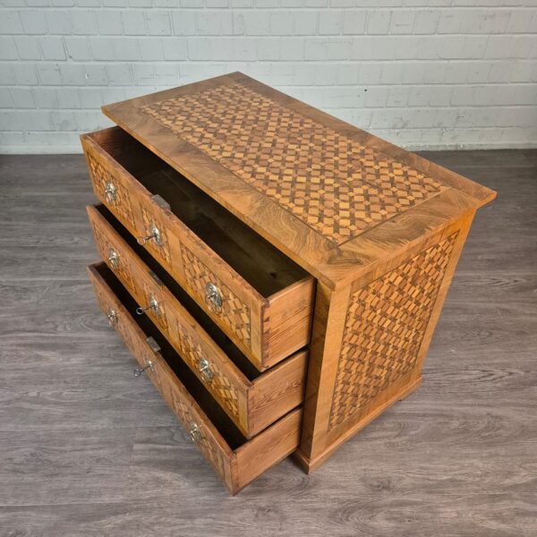 Kommode Biedermeier 1820 Nussbaum – Bild 8