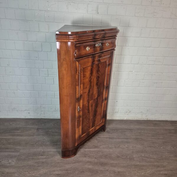 Eckschrank Schrank Biedermeier 1840 Mahagoni – Bild 2