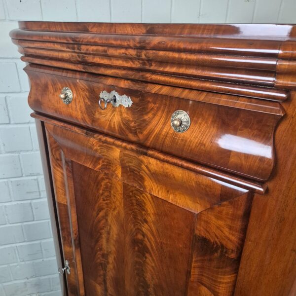 Eckschrank Schrank Biedermeier 1840 Mahagoni – Bild 6