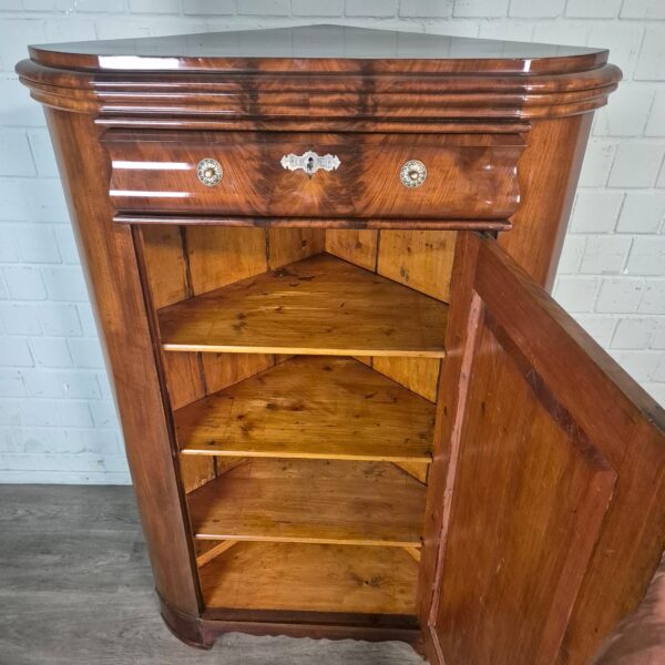Eckschrank Schrank Biedermeier 1840 Mahagoni – Bild 11