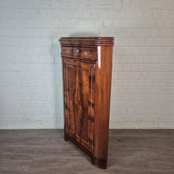 Eckschrank Schrank Biedermeier 1840 Mahagoni – Bild 4