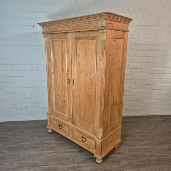 Schrank Kleiderschrank Gründerzeit 1880 Kiefer – Bild 3