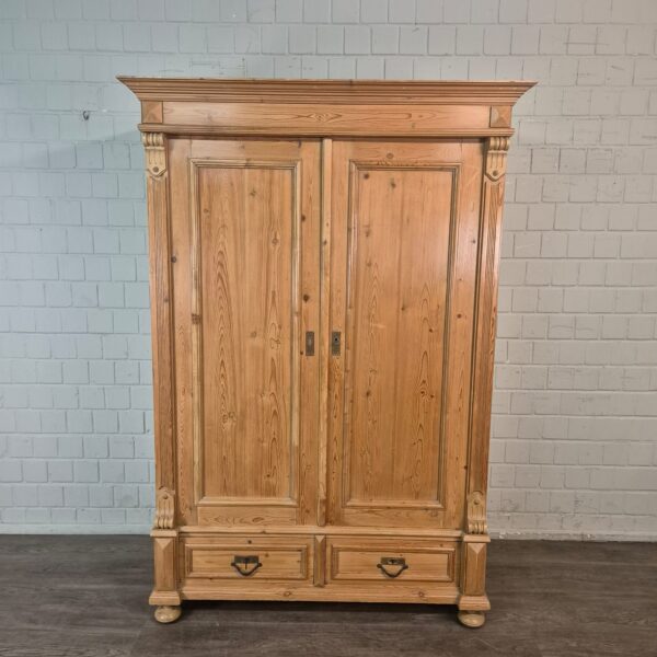 Schrank Kleiderschrank Gründerzeit 1880 Kiefer – Bild 2