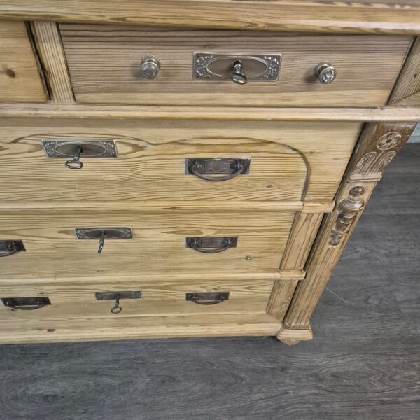 Kommode Jugendstil 1890 Kiefer – Bild 8