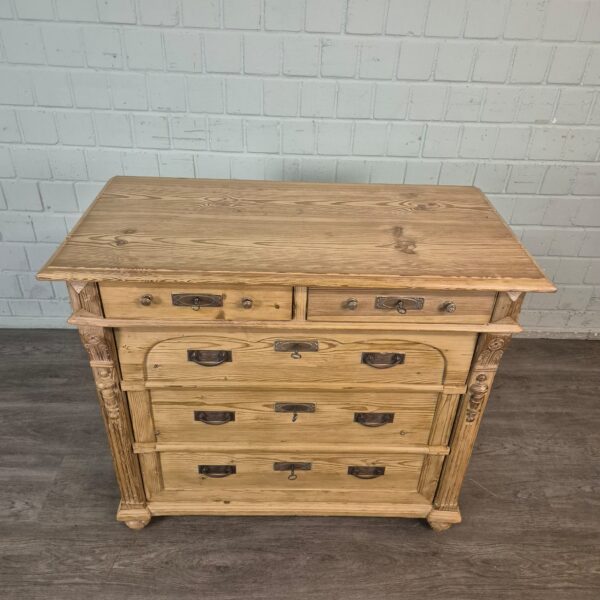 Kommode Jugendstil 1890 Kiefer – Bild 3