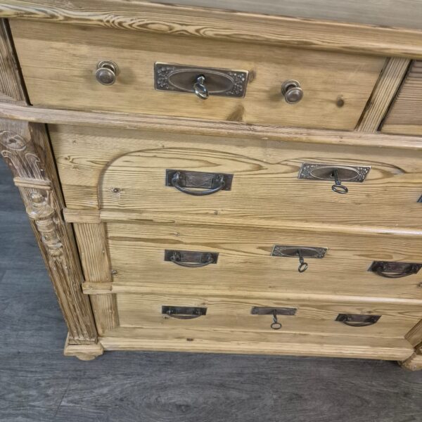 Kommode Jugendstil 1890 Kiefer – Bild 7