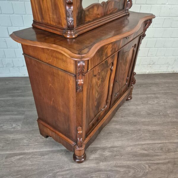 Vitrine Bonheur Biedermeier 1850 Mahagoni – Bild 5
