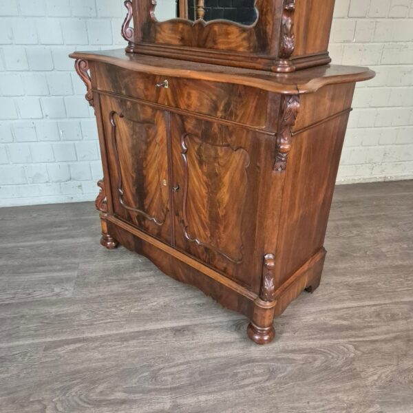 Vitrine Bonheur Biedermeier 1850 Mahagoni – Bild 7