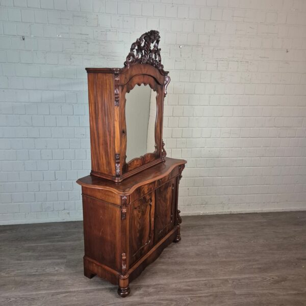 Vitrine Bonheur Biedermeier 1850 Mahagoni