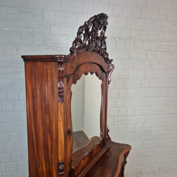 Vitrine Bonheur Biedermeier 1850 Mahagoni – Bild 4