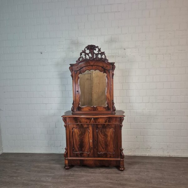 Vitrine Bonheur Biedermeier 1850 Mahagoni – Bild 2