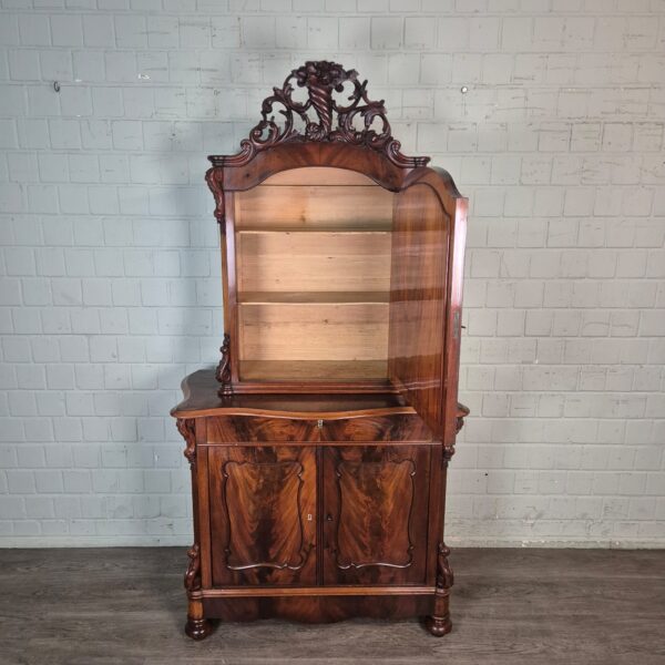 Vitrine Bonheur Biedermeier 1850 Mahagoni – Bild 9