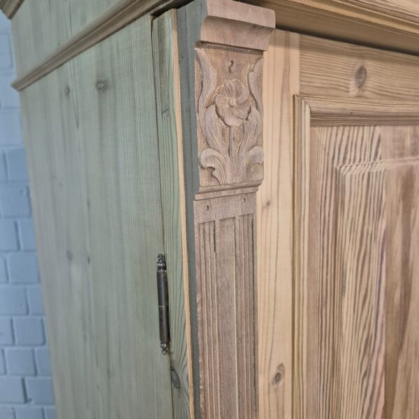 Schrank Kleiderschrank Jugendstil 1900 Kiefer – Bild 3