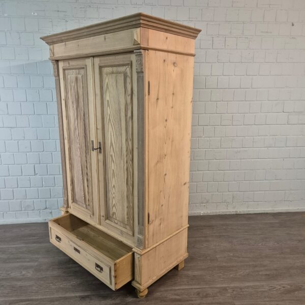 Schrank Kleiderschrank Jugendstil 1900 Kiefer – Bild 15