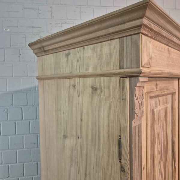 Schrank Kleiderschrank Jugendstil 1900 Kiefer – Bild 2