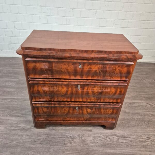 Kommode Biedermeier 1840 Mahagoni – Bild 3
