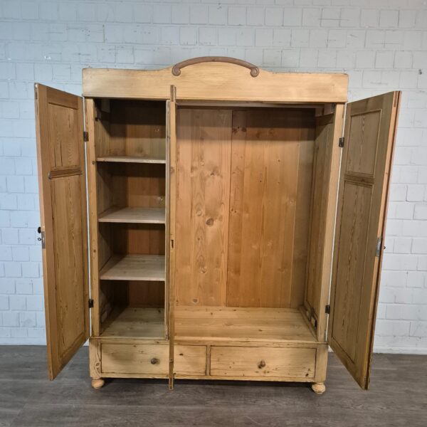 Schrank Kleiderschrank Jugendstil 1900 Kiefer – Bild 9