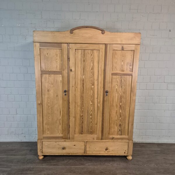 Schrank Kleiderschrank Jugendstil 1900 Kiefer – Bild 2