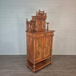 Vertiko mit Aufsatz Gründerzeit 1880 Mahagoni