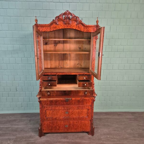 Sekretär Louis Philippe 1860 Birke – Bild 13