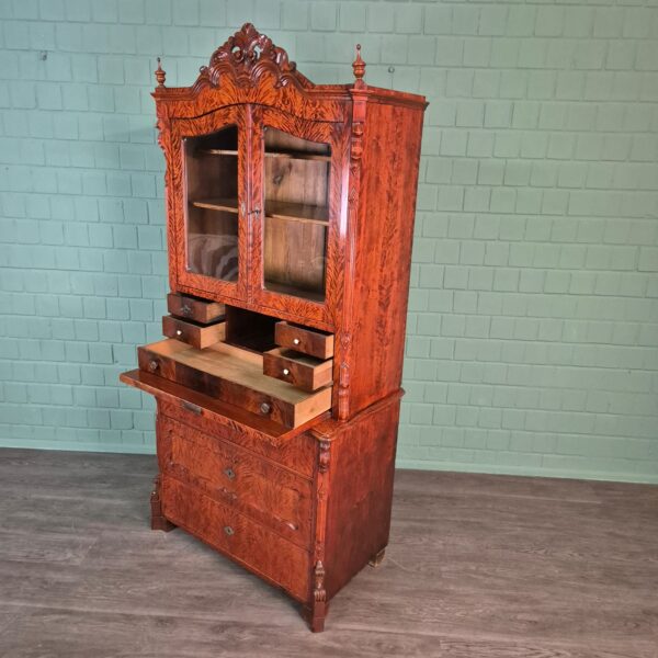Sekretär Louis Philippe 1860 Birke – Bild 19