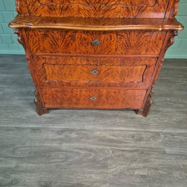 Sekretär Louis Philippe 1860 Birke – Bild 8