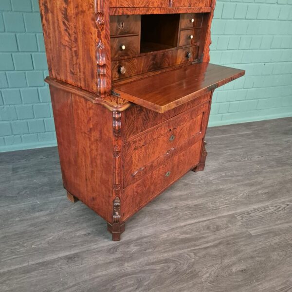 Sekretär Louis Philippe 1860 Birke – Bild 6
