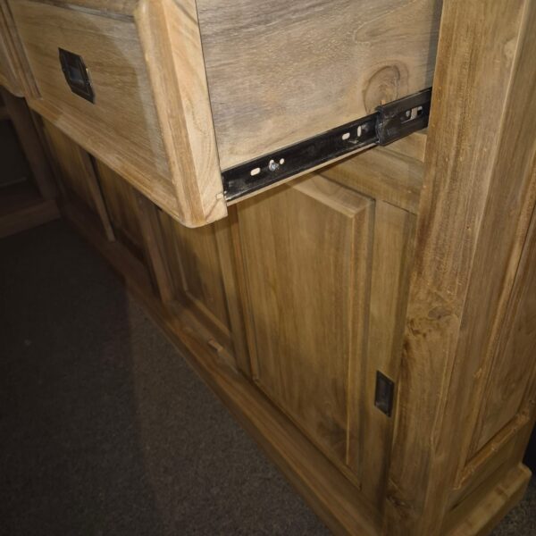 Hausbar Eckbar Theke Teakholz 2,60 m – Bild 21