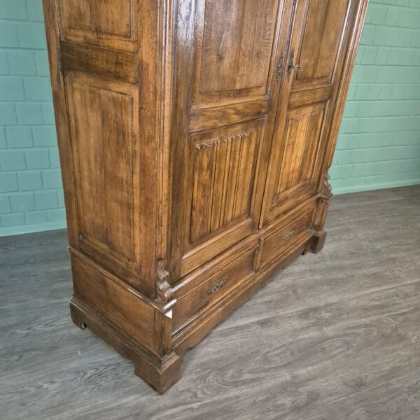 Schrank Kleiderschrank Gründerzeit 1880 Eiche – Bild 5