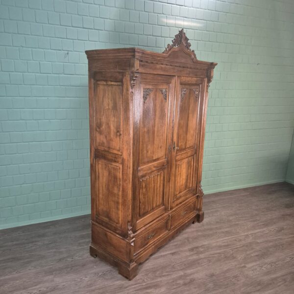 Schrank Kleiderschrank Gründerzeit 1880 Eiche