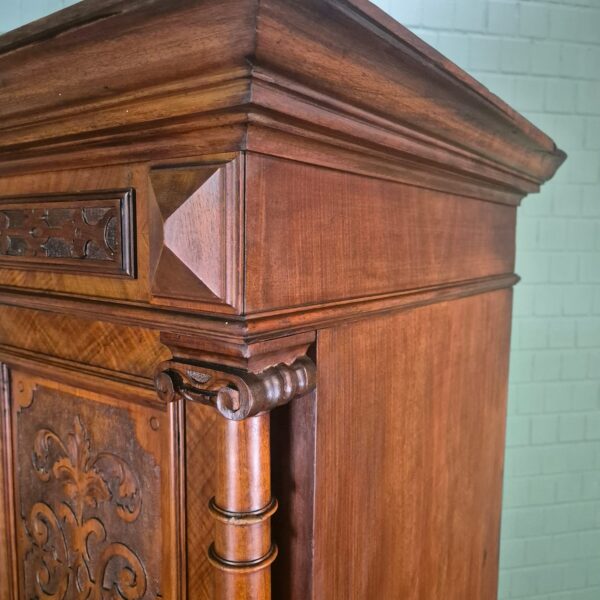 Kleiderschrank Schrank Gründerzeit 1880 Nussbaum – Bild 10